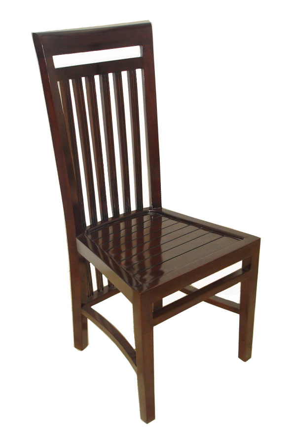  כסא אוכל קלאסי מעץ עם גב גבוה