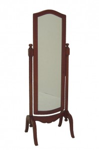 מראת גוף מעץ עומדת מתכווננת