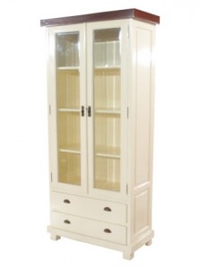 ויטרינת מדפים עם מגירות