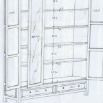 ארון בגדים קלאסי מעץ מהגוני