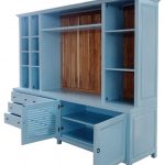 ספריה משולבת מעץ מלא