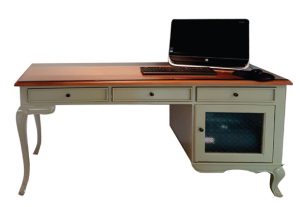 שולחן כתיבה מעוצב מעץ מהגוני