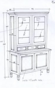 ויטרינה משולבת בסגנון כפרי