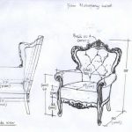 כורסא מעוצבת פרובנס