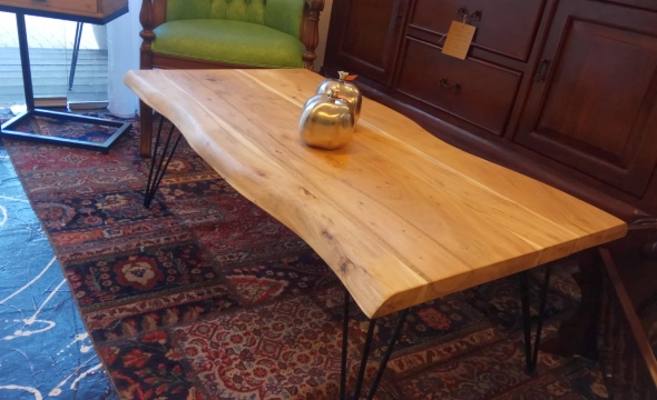  שולחן סלון כפרי מעץ מלא