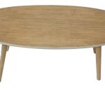 שולחן סלון עגול מעץ מלא