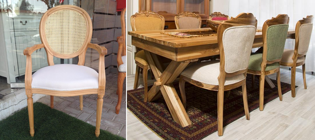 כיסאות עץ לשולחן אוכל