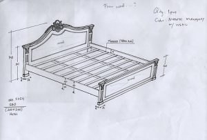 מיטה זוגית מעץ מלא