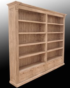 ספריה מעץ מלא