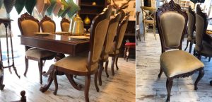 כסאות מרופדים לפינת אוכל