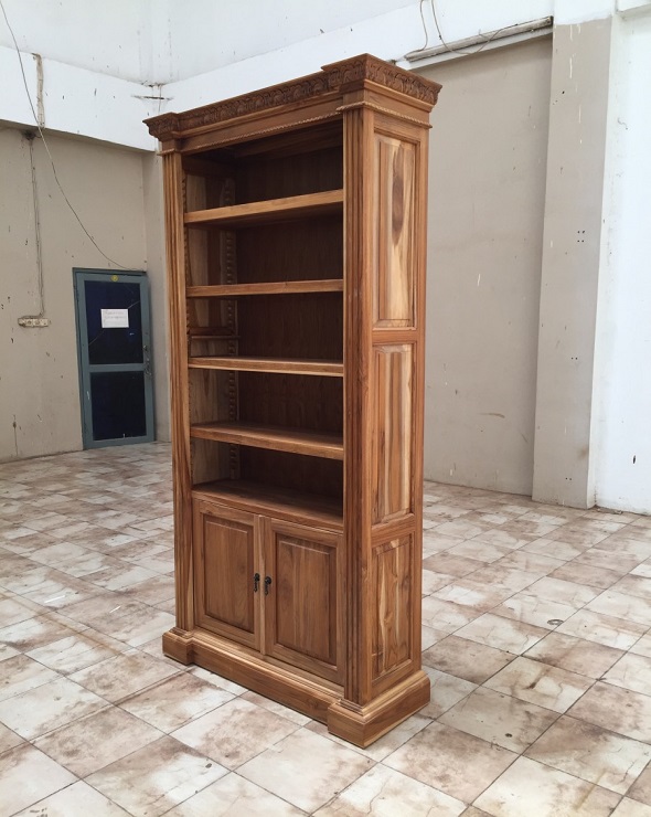  ספריה מעץ מלא