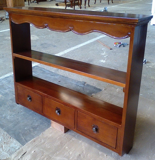  מדף מעץ טבעי