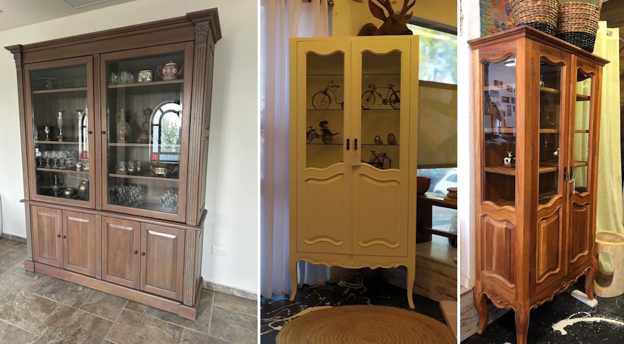 ארונות ויטרינה זכוכית